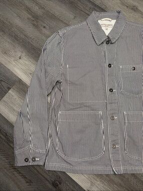 Wallace & Barnes striped chore jacket